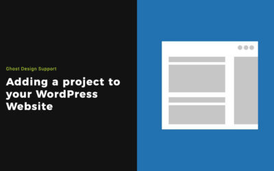 Adding a project to your WordPress Website