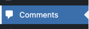 Finding where to manage comments