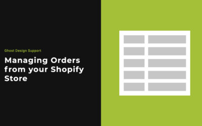 Managing Orders on your Shopify Store