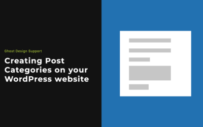 Creating Post Categories on your WordPress Website