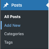 Finding where to upload a blog post in your WordPress dashboard