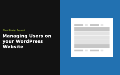 Managing Users on your WordPress Website