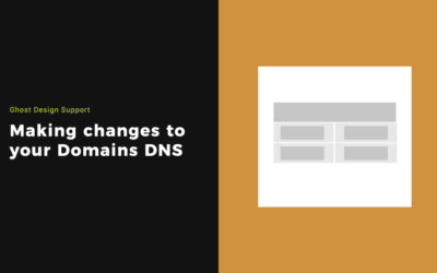 Making changes to your Domains DNS